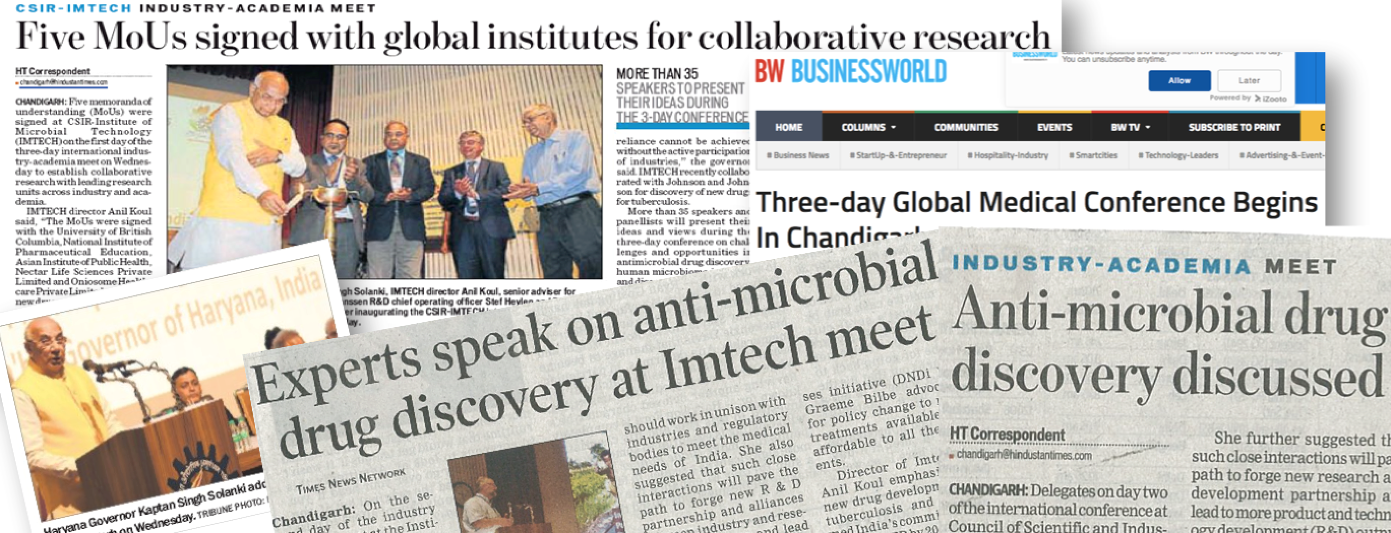 News Coverage during IMTechCon and Industry-Academia Meet at IMTech
