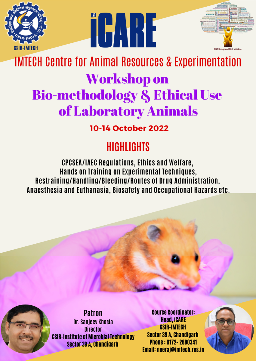 Workshop on Bio-methodology and Ethical Use of Laboratory Animals