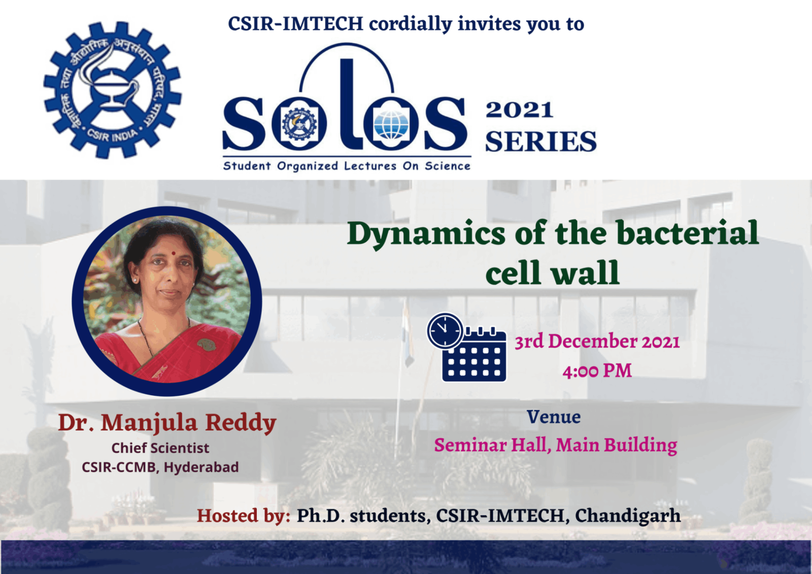 Student Organized Lectures On Science (SOLOS) 2021 Series