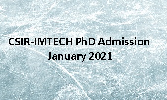 PhD Admissions for JAN-2021 session