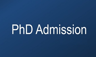 PhD Admission - Jan Session 2024