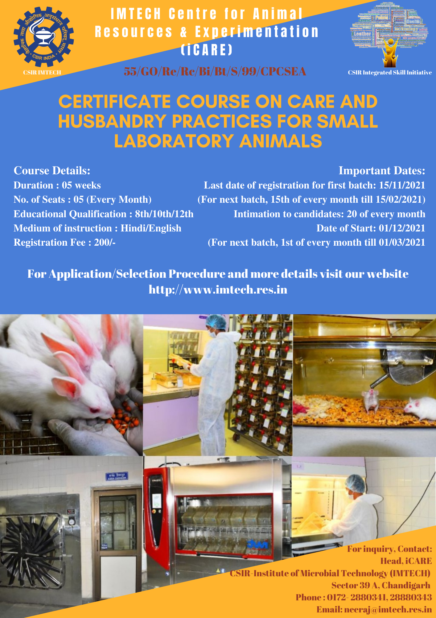 Care and Husbandry Practices for Small Laboratory Animals2