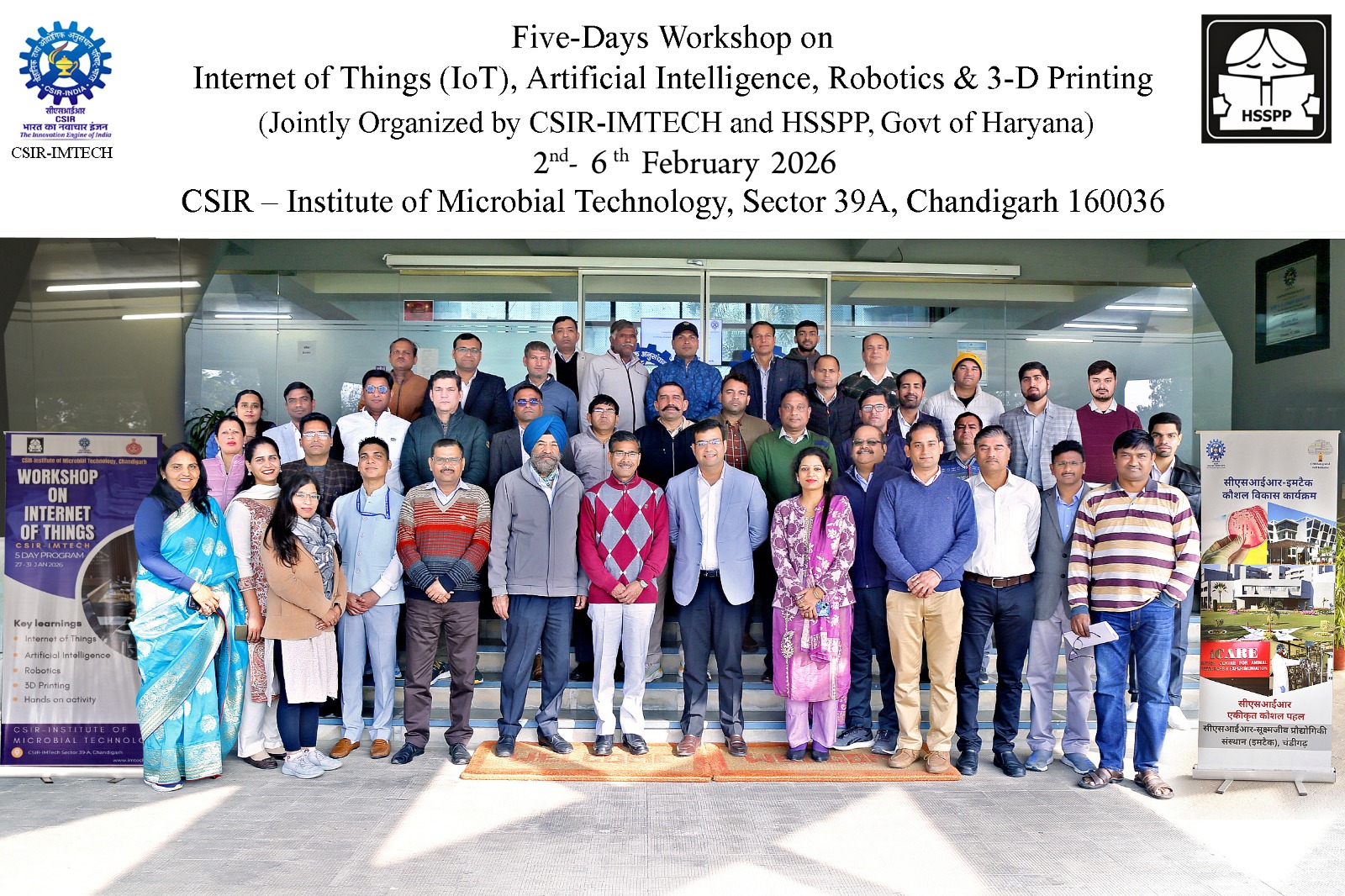 Five-day workshop on the realms of Internet of Things, Artificial Intelligence, Robotics, and Additive Manufacturing